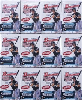 2009 Bowman Chrome "Draft Picks & Prospects" Opened Hobby Case (12 Boxes)